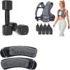 Sportneer Adjustable Dumbbell Set of 2 & Curved Ankles Weights & Adjustable Weighted Vest
