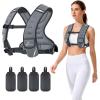 Sportneer Adjustable Weighted Vest Woman: 6-10lb/10-18lb Weighted Walking Vest for Women with 4/8 Weight Packs Fast Adjust Comfortable Weight Vest for Home Gym Burn Calories Strength Training Vests(Gray)