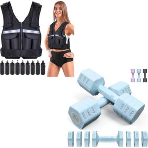 Weighted Vest with Dumbbells