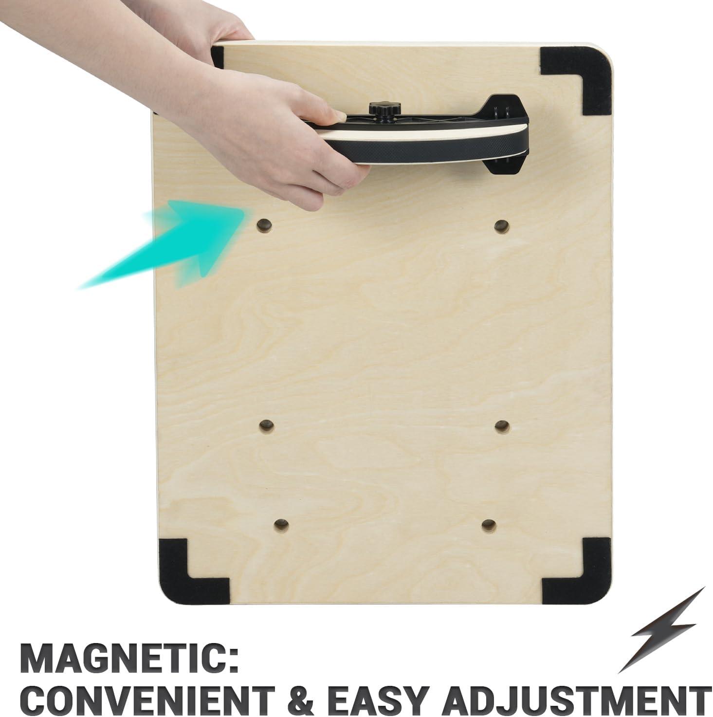 image:imageSportneer 2in1 Balance Board Adjustable Wobble amp Slant Board for Core Strength Stretching Rehab Standing Desk Home Gym WorkoutTurquoise