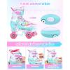 Sportneer Kids Roller Skates with Protective Gear Set, 4 Size Adjustable Girls Roller Skates with 8 Flash LED Wheels, Safe & Fun Skates for Toddlers Ages 3-12 Indoor Outdoor Use(XS (foot length: 5.7-6.3inch))