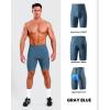 Sportneer Padded Bike Shorts for Men – 4D Padding Mens Bicycle Cycling Biking Clothing Shorts, Breathable and Absorbent(Blue With Pockets)